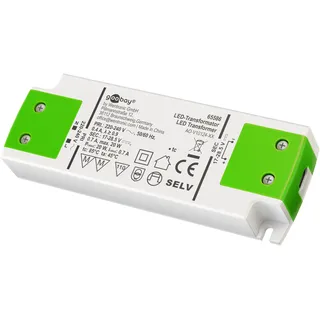 goobay LED-Konstantstrom-Trafo 700 mA/20 W/LED Transformator für Konstantstrom/LED Treiber Konstantstromquelle/Transformator Innenbeleuchtung/Netzteil Licht