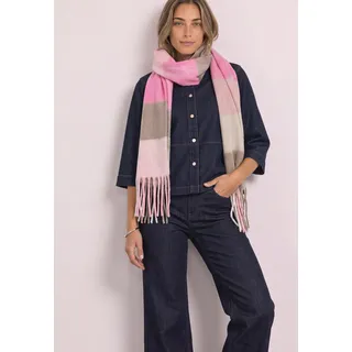 STREET ONE Damen, Langer Madras Schal mit Fransen in Madras-Karo