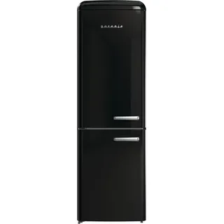 Gorenje ONRK619DBK-L Retro-Kühl-Gefrierkombination (300 l, 1940 mm hoch, Schwarz)