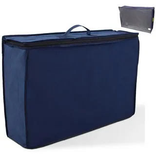 Kinderwelt 2 x Aufbewahrungstasche mit Sichtfenster für Kissen Decken Reise Tragetasche für Matratzenauflagen Bettzeug usw. 60 x 40 x 18 cm