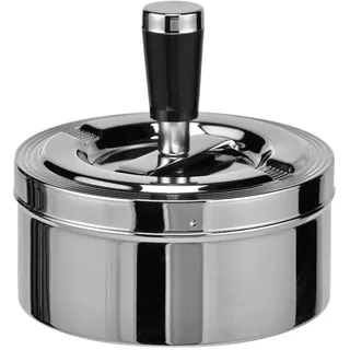 Gravidus Drehaschenbecher Aschenbecher Ascher Windaschenbecher Drehascher verchromt