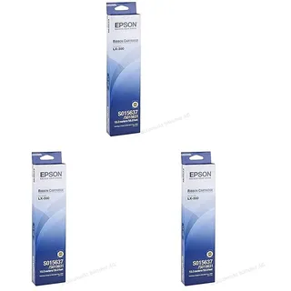 Epson 235F930 Ribbon Cartridge for LX-350/LX-300/+/+II Farbband schwarz 4.000.000 Characters 1er-Pack (Packung mit 3)