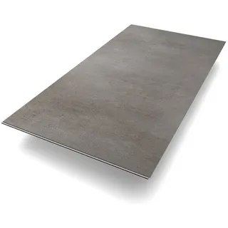 Bodenglück Vinylboden Klick-Vinyl in echter Fliesenoptik mit integrierter Trittschalldämmung, Vinyl Fliesen geeignet für Fußbodenheizungen, Klick Vinyl 6 Fliesen = 2,45 m2 grau