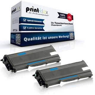 2x Kompatible Tonerkartuschen für Brother DCP-L 2560 CDN DCP-L 2560 CDW DCP-L 2560 DN DCP-L 2560 Series MFC-L 2700 DN TN 2360 TN2360 Black - Doppe...