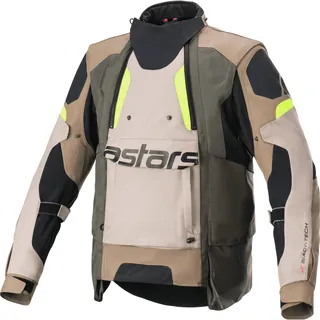 Alpinestars Halo Drystar - Braun/Beige/Schwarz/Neon-Gelb / L