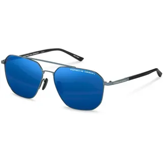 Porsche Design P8967 Sonnenbrille - Blue / Black - Blue/Mirror Blue / CAT3