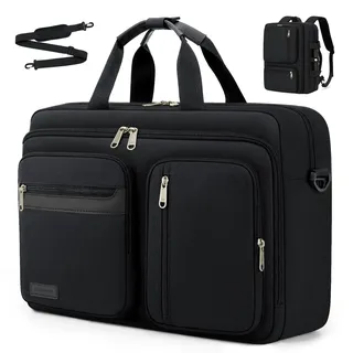 RAINSMORE 17,3 Zoll Laptoptasche Arbeitstasche Herren 2-in-1 Rucksack | Große Laptop tasche,Wasserdichte Business-Aktentasche Herren,Notebooktasche,Computertasche für Reisen und Geschäft