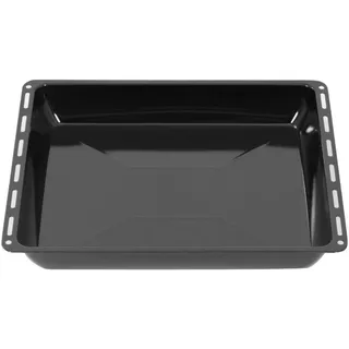 ICQN Backblech 46,5 × 37 × 6 cm, Kompatibel mit Siemens, Bosch, Beko, Constructa, Neff & Amica, Emaillierte Fettpfanne für Backofen & Herd
