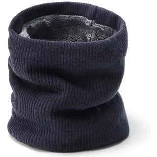 BARFULKER Winter Halsschlauch Herren Damen Halswärmer Halstuch Gesichtsschal, Schlauchschal Halswärmer Gesichtsschal Fleece Loop Schal Winddichte Gesichtsmaske, Marineblau