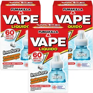 Vape Mücken Nachfüllflüssigkeit geruchlos 60 Nächte 30 ml (3 Einheiten)