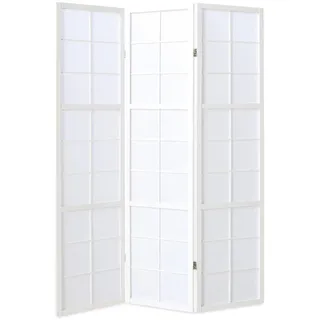 Homestyle4u Paravent Weiß Holz 132x175x2 cm | Paravents, Paravents