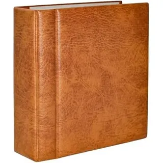 SAFE 7886 Compact-Album für alte Postkarten mit 20 Blättern für 80 Karten I Fassungsvermögen ca. 300 Karten I in ledergenarbtem, braunem, gefütterten Skai mit patentierter Klemmvorrichtung