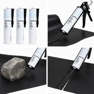 Aquaforte SUPER-STRONG MS POLYMER Folien Kleber / Dichtmasse Stein- Teichkleber
