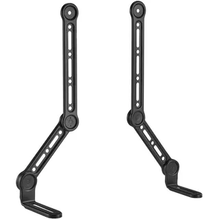 Maclean Brackets Maclean Soundbar-Halterung bis 15 kg | für Bildschirme bis 49" | Lautsprecherhalterung für die Montage unter oder über Fernseher | Einstellbare Arme, VESA 15kg) MC-334,