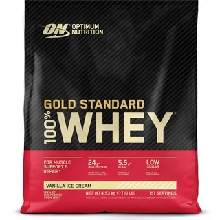 Optimum Nutrition Gold Standard 100% Whey Vanilla Ice Cream Pulver 4530 g