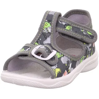 Jungen Polly Hausschuh, GRAU/GRÜN 2000, 19 EU