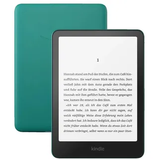 Kindle Kindle Paperwhite mit Spezialangeboten 12. Generation 2024 7-Zoll E-Book (7", Kindle OS, Wasserfest (IPX8) Dünner Rahmen Augenschonend) grün