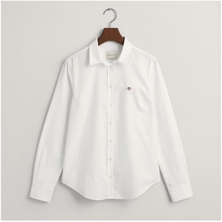 GANT Slim Stretch Oxford Langarmhemd White 40