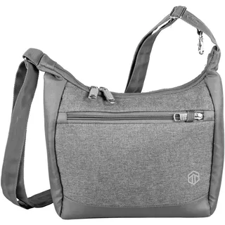 TOPMOVE® Taschen mit Diebstahlschutz (Reise Handtasche, Grau)