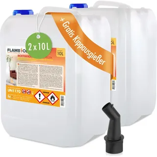 Höfer Chemie Flambiol Bioethanol 96,6% Premium 10 l 2 St.