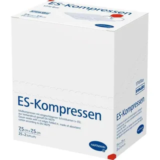 Hartmann ES-KOMPRESSEN steril 7,5x7,5 cm 8fach