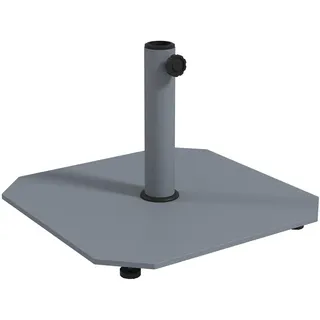 Outsunny Schirmständer Metall 49,5 x 49,5 cm Grau