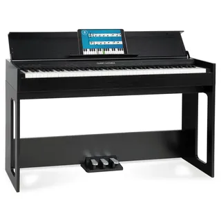 Classic Cantabile Digitalpiano DP-S1 E-Piano - 88 gewichtete Tasten mit Hammermechanik, Anschlagdynamik - 10 Klänge - Slimline-Design schwarz