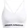 Low Support Sport-BH Damen 100 white/black XS