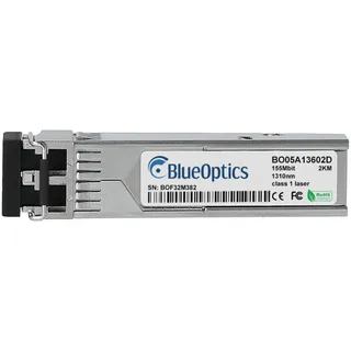 BlueOptics Networks 100FX-SFP-OM-8 kompatibler SFP BO05A13602D Transceiver, Silber