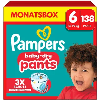 Pampers Baby-Dry Pants Gr. 6 (13-19 kg) 138 St.