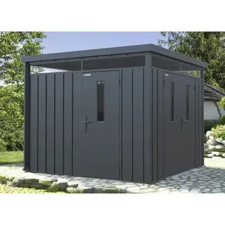 Seitentür Konsta für Systemhaus 7,5 m2/ 10 m2 metallic schwarz