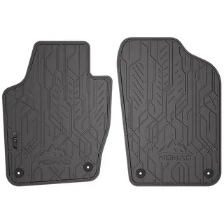 OMAC Auto-Fußmatten Gummimatten Antirutsch für VW Polo V 2009-2017 Gummi Schwarz 2 tlg, für VW Polo V 2009-2017 VW Polo V 2009-2017, Antirutsch,Wasserfest,Einfache Installation schwarz