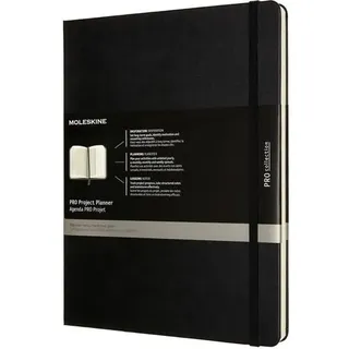 Moleskine Pro Projekt-Planer XL 19x25cm Hardcover schwarz