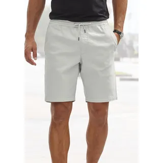 John Devin Shorts JOHN DEVIN "Bermuda", Herren, Gr. L (52/54), N-Gr, grau (hellgrau), Web, Obermaterial: 97% Baumwolle, 3% Elasthan, unifarben, regular fit kurz, Hosen Shorts, kurze Hose aus elastischer Baumwoll-Qualität