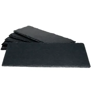 Mambocat 6er Set Schieferplatte 11x30cm Schwarz - 23464632
