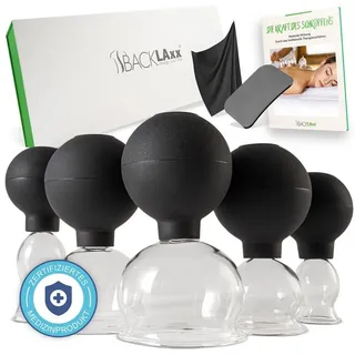 BACKLAxx BACKLAXX® Schröpfgläser Set 5 Glocken mit Saugball, St