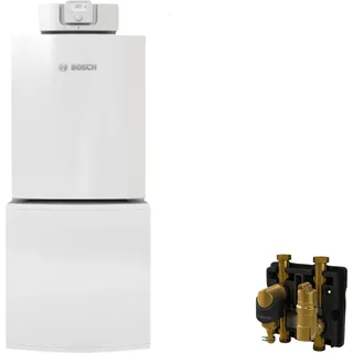 Bosch GC7F16 mit Gas-Brennwertkessel GC7000F 22, Warmwasserspeicher WST 135-2 HRC, HSM25/6 MM100