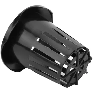 TOPINCN Hydrokultur Topf, Erdloser Korb, PP Pflanzkorb, Netz, Netztopf, Lebensmittelkorb, 50 Stück, Pflanzenanzuchtkorb für Hydrokultur Gartenarbeit Im Freien (Schwarz)