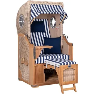 Strandkorb Düne Single Bullauge Teak PE Shell Dessin 518