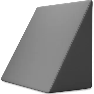 eloneo Bett und Sofa Keilkissen Grau