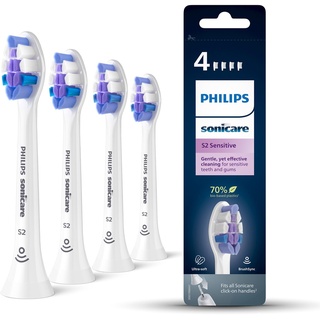 Philips HX6054/10 Sonicare S2 Sensitive Ersatzbürste, 4 Stück