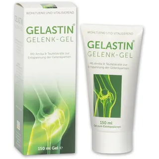 GELASTIN® Gelenk-Gel | 150 ml | Zur Massage der Gelenkpartien & Entspannung der Gelenk-Muskulatur | Einzigartige Rezeptur mit natürlichen Pflanzenextrakten, ätherischen Ölen & aktiven Pflegesubstanzen