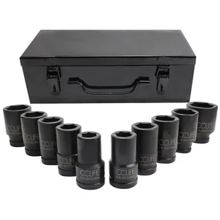 CCLIFE Stecknuss Set 10-tlg. 3/4 Zoll