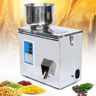 Automatische Abfüllmaschine Verpackungsmaschine Füllmaschine Abfüllanlage 1-50g Haushalt kleine Granulatfüllmaschine - Silber