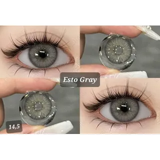 Esto Gray ❤️ 100% Deckend Graue Kontaktlinsen ❤️ Jahreslinsen ❤️ K2 K21 R4 K40