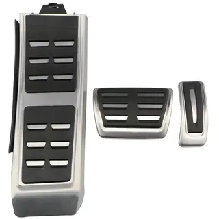 Für Audi A4 B8 S4 RS4 Q3 A5 S5 RS5 8T Q5 8R SQ5 A6 C7 A7 S7 S6 4G A8 S8 A8L 4H LHD Auto Pedale Kraftstoff Bremse Fußstütze Pedal Abdeckung Gaspedal Bremspedalabdeckungs(AT With Rest)