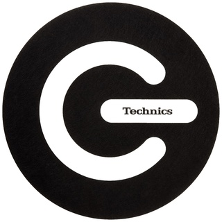 Magma 60671 Technics Slipmat On Off, schwarz, weiß