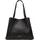 Shopper Tasche M Leder 50 cm schwarz