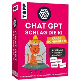 TOPP ChatGPT – Schlag die KI. Krass kombiniert - Wer schreibt aus Vier Worten die Beste Story? Das Neue Partyspiel mit dem smartesten Chatbot Aller Zeiten, White