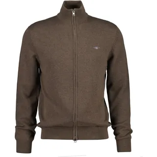 GANT Herren Cardigan braun Baumwolle meliert, braun, Herbst/Winter 2026/2027